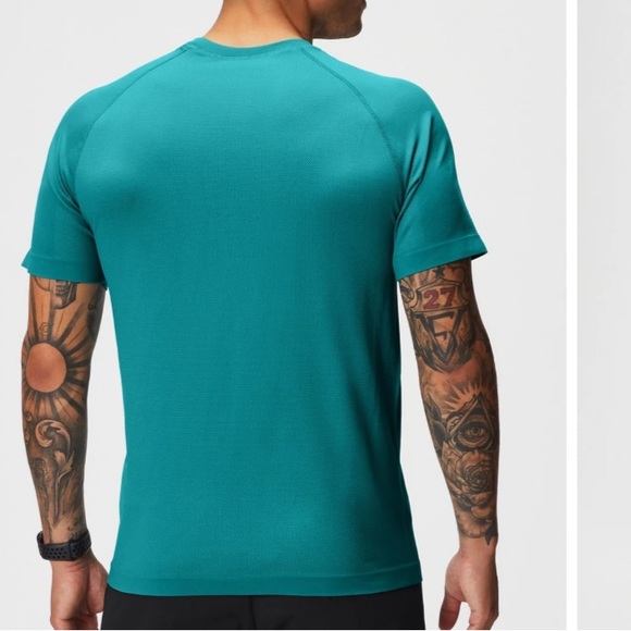 NEW FABLETICS THE TRAINING DAY TEE DARK TEAL SIZE:S - Picture 3 of 8